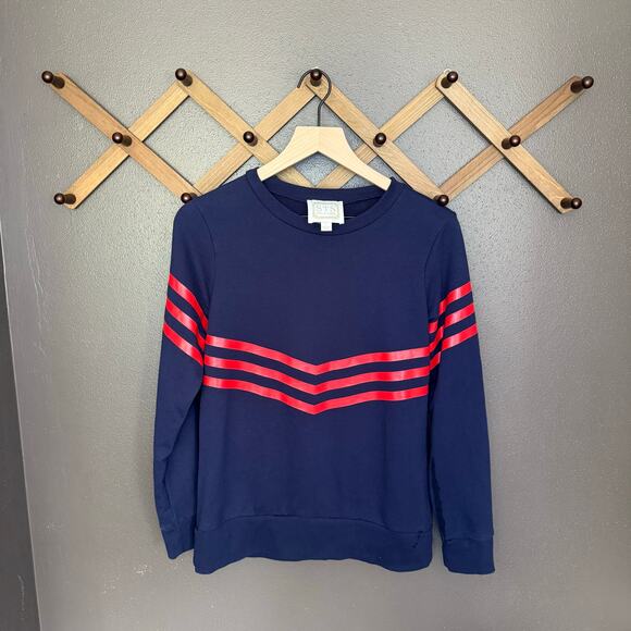 Sail to Sable Crewneck Sweatshirt Chevron Size Small - Picture 1 of 3